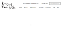 Tablet Screenshot of crystalbride.com
